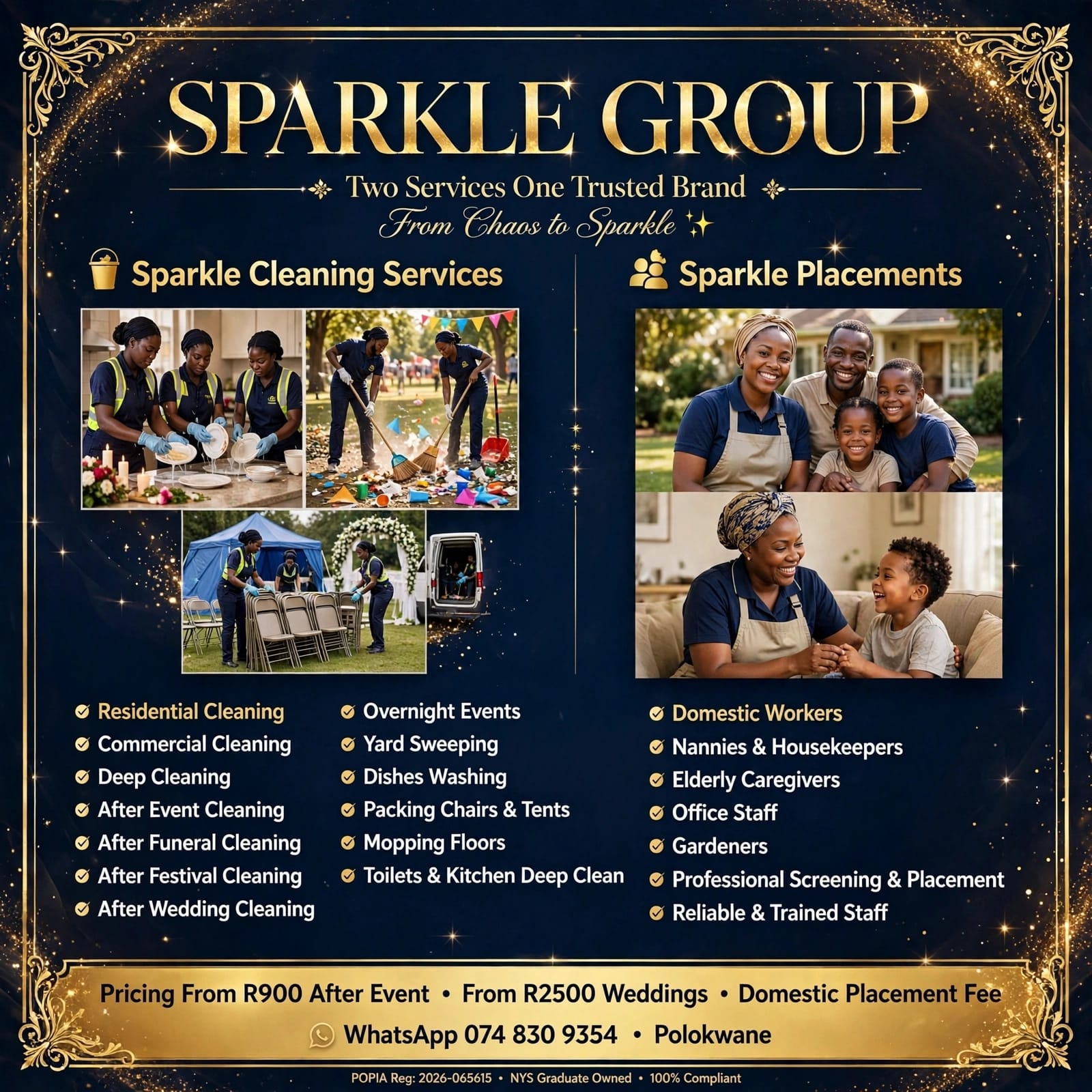 From Chaos to Sparkle