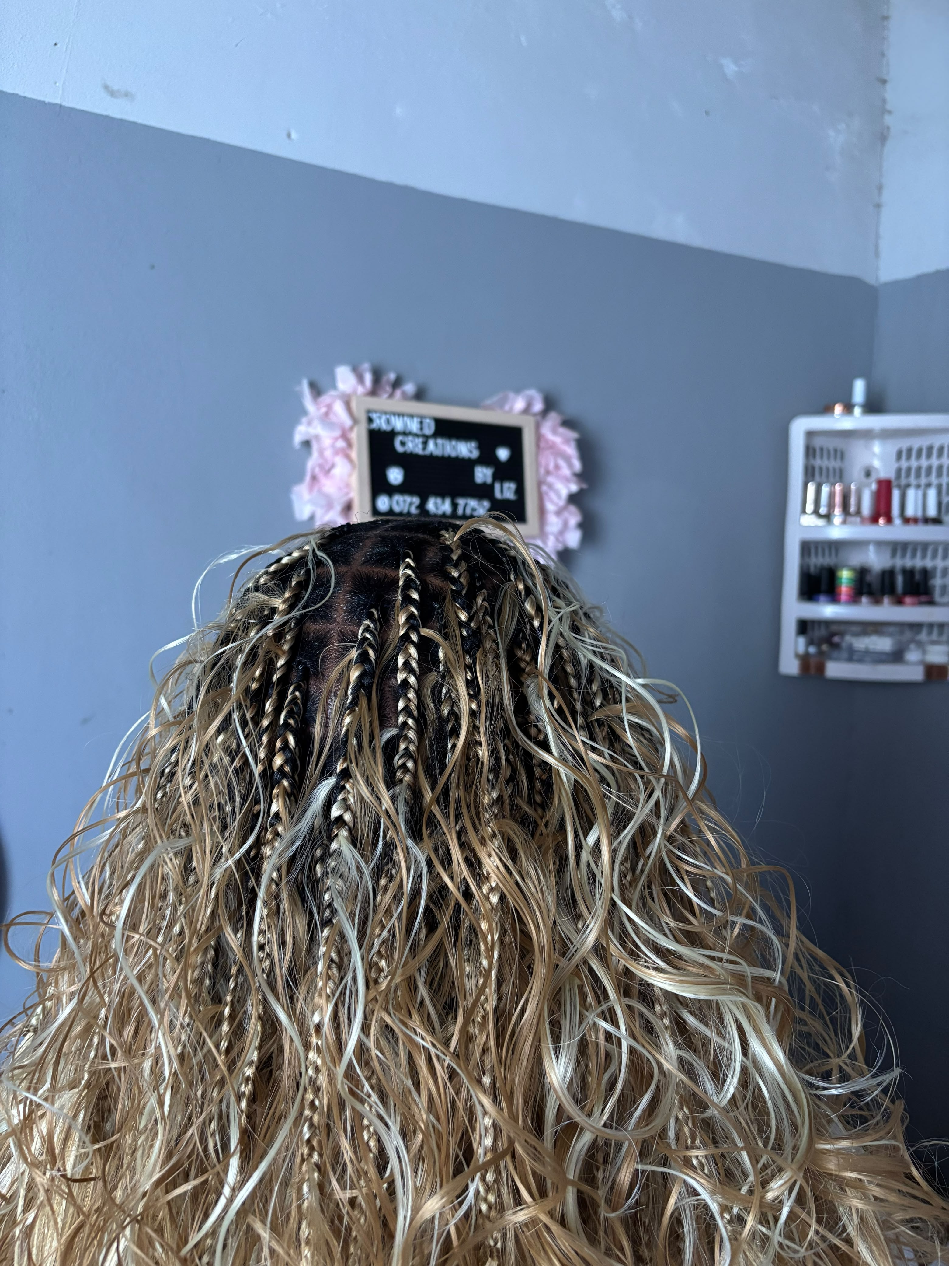 Knotless braids by Crowned Creations by Liz